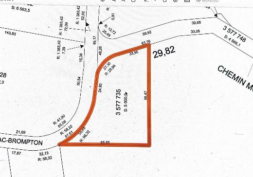 Terrain à vendre - 1 Ch. du Lac-Brompton, Orford, J1X 6L7