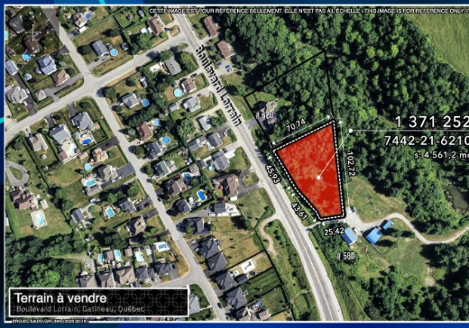 Land for sale - 600 boulevard Lorrain, Gatineau, J8R3E3
