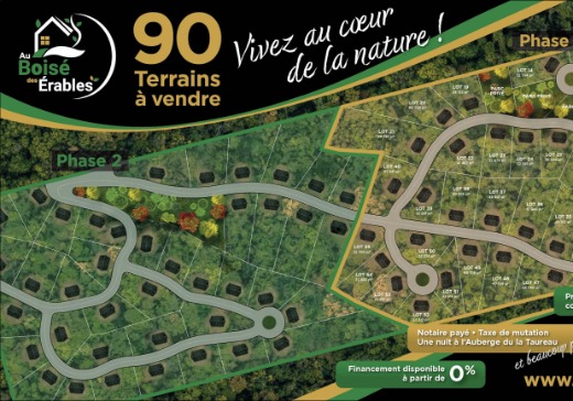 Terrain à vendre - 210 rue des Érables, St-Alphonse-Rodriguez, J0K1W0