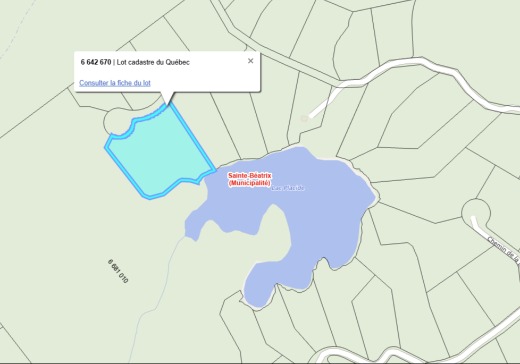 Land for Sale -  3e Avenue St-Vincent, Sainte-Béatrix, J0K 1Y0