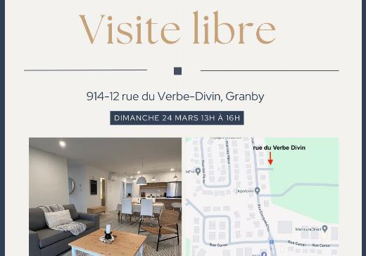Condo for sale - 910 Rue du Verbe-Divin, Granby, J2G8W8