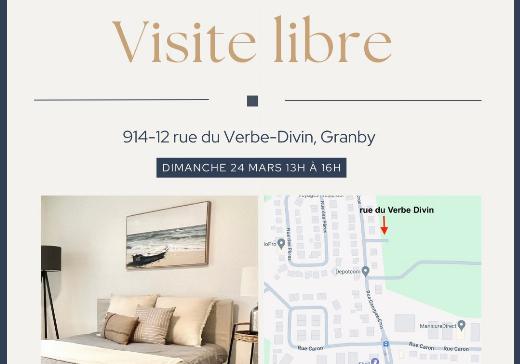 Condo à vendre - 910 Rue du Verbe-Divin, Granby, J2G8W8